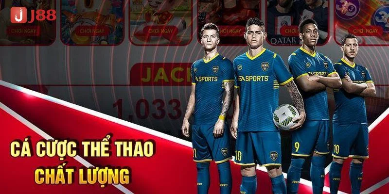 Sân chơi thể thao tại J88 hấp dẫn với hàng nghìn kèo cược.